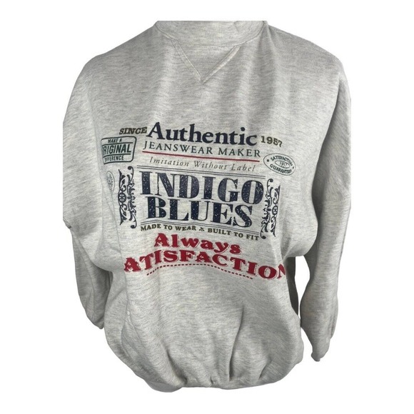 Vintage Vanity Jeanswear Maker Graphic Novelty 90s Sweatshirt Size Small/Medium‎ - Picture 1 of 5